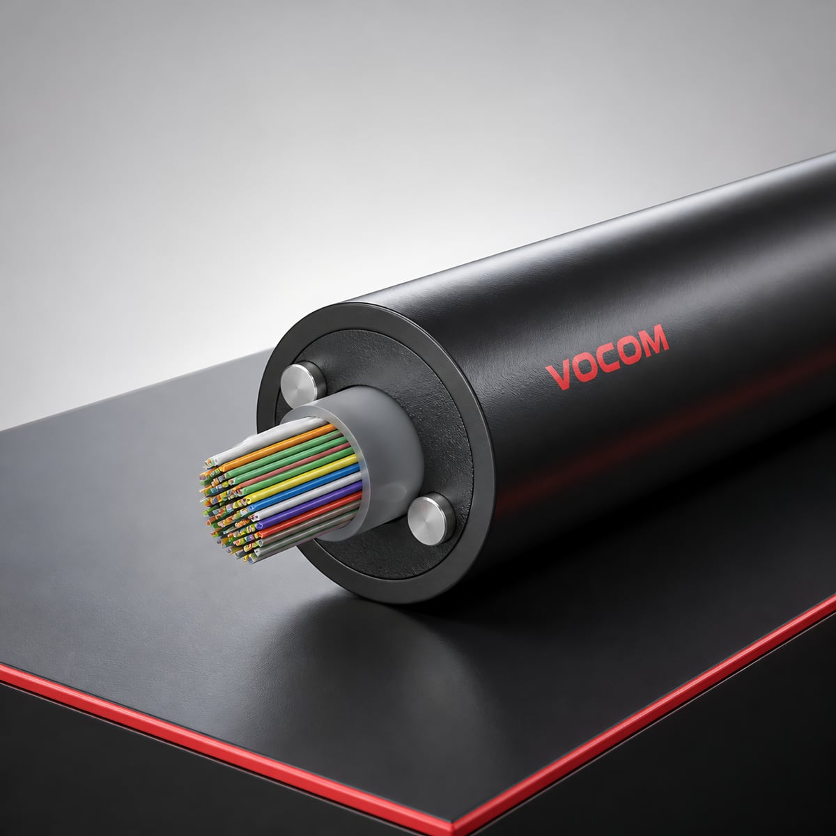 Cable supplied for a municipal broadband build (illustrative render)