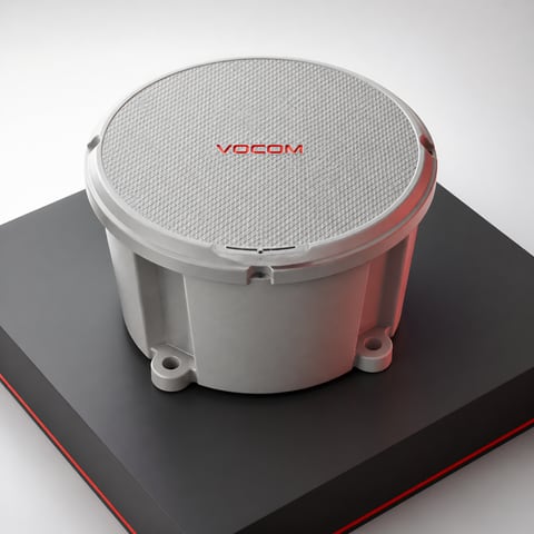 CTC430 composite light-duty surface box with round lid (illustrative render)
