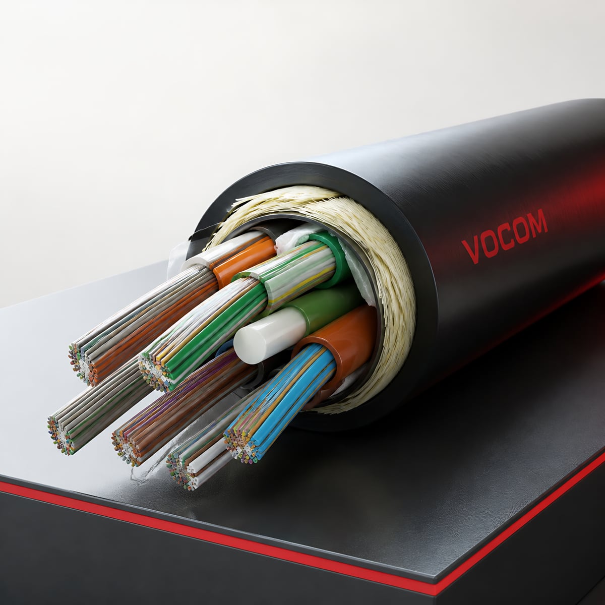 Cable supplied for a national broadband footprint build (illustrative render)