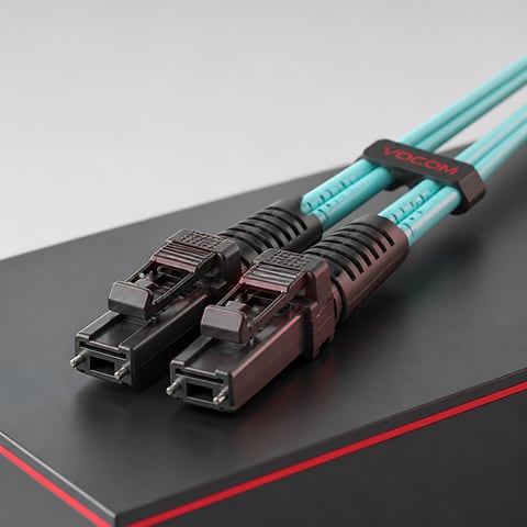 MTRJ fiber optic patch cord (illustrative render)