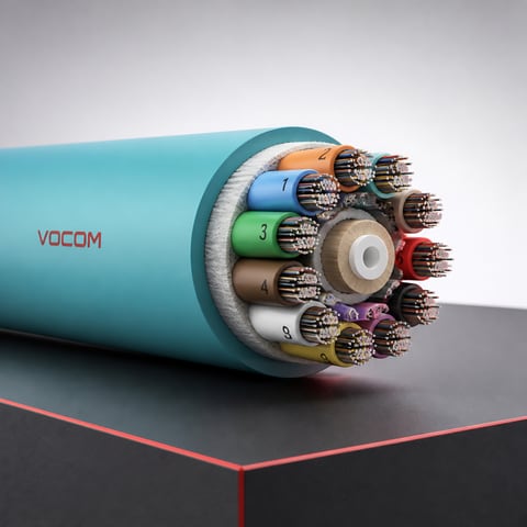 MTP/MPO multi-fiber trunk cable (illustrative render)